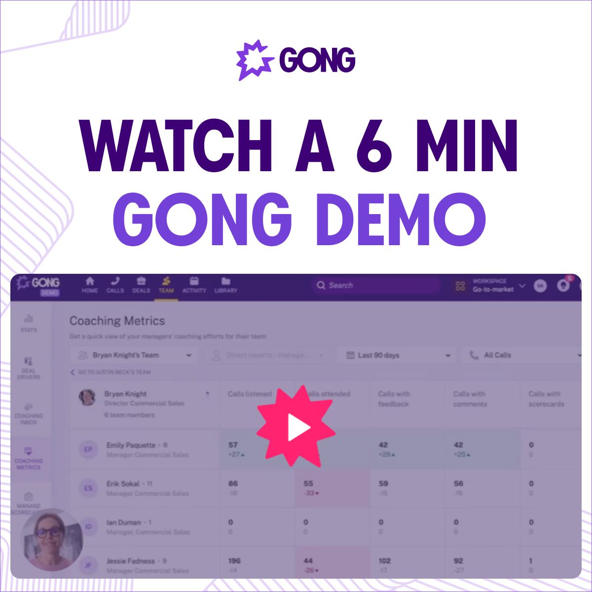 LinkedIn ad by Gong