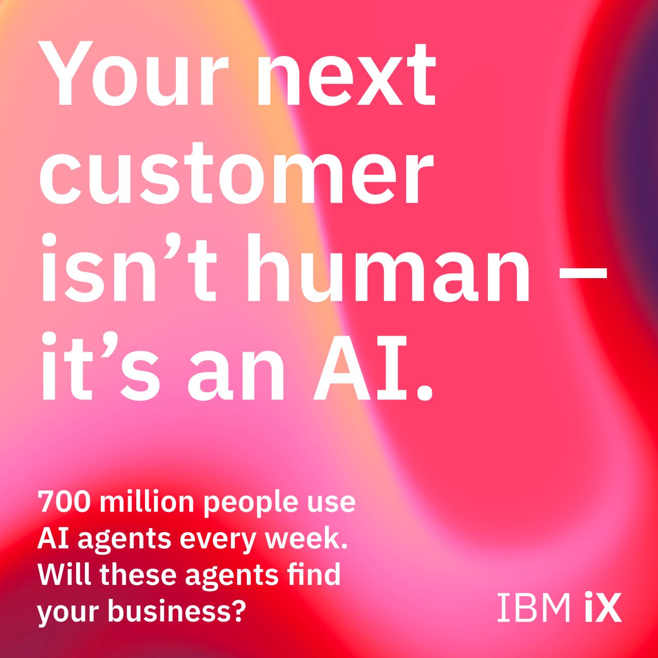 LinkedIn ad by IBM iX DACH